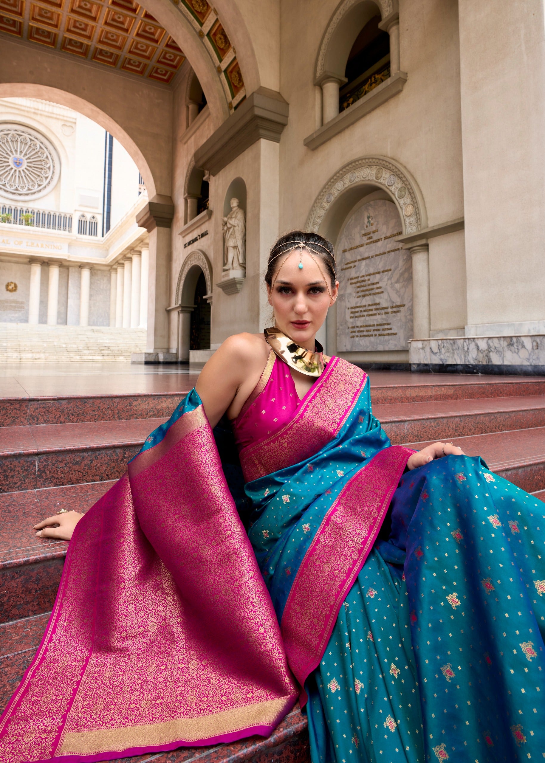 Woven Design Zari Pure Silk Kanjeevaram Saree
