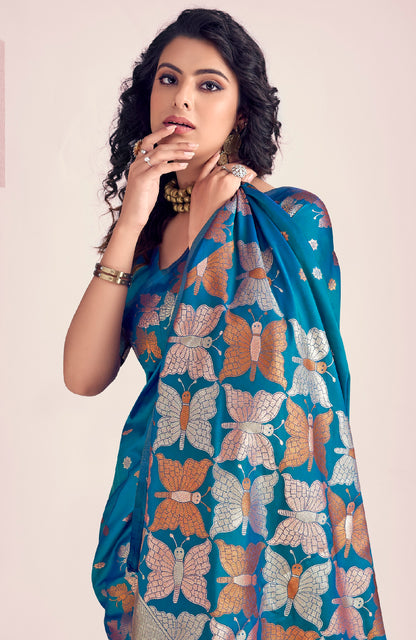 Woven Design Zari Pure Silk Banarasi Saree