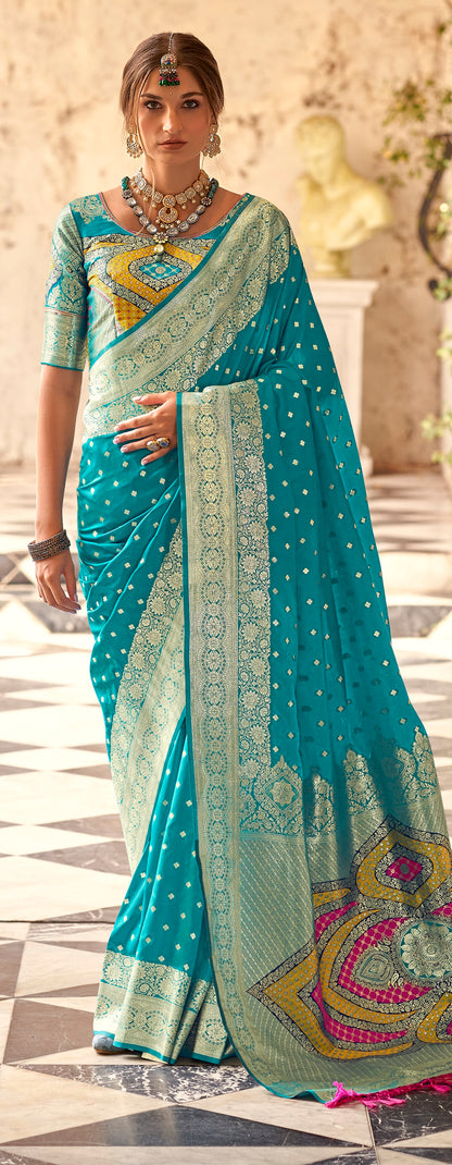 Woven Design Zari Pure Silk Banarasi Saree