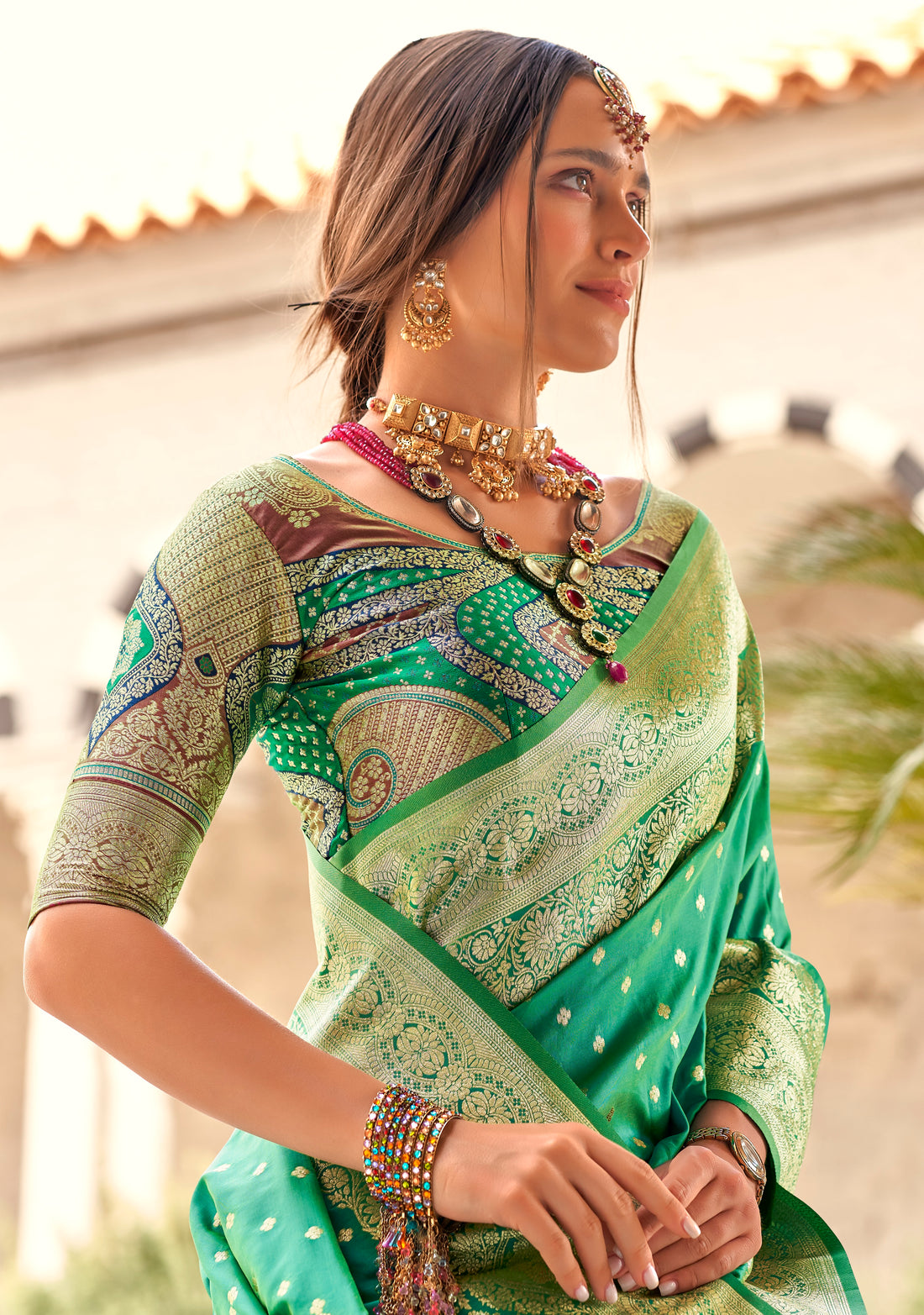 Woven Design Zari Pure Silk Banarasi Saree